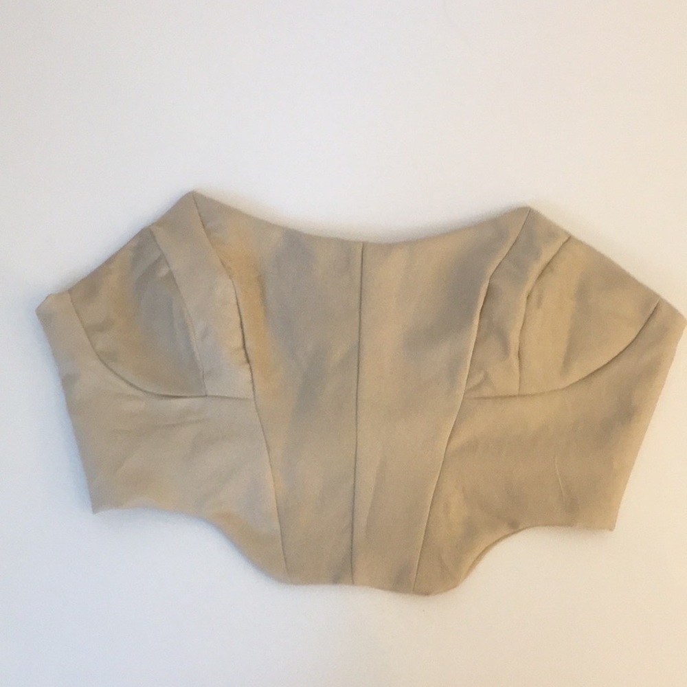 Beige corset top / bustier